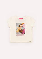 Blusa Cotton Serigrafia 3 Barbies Bonecas Cristais