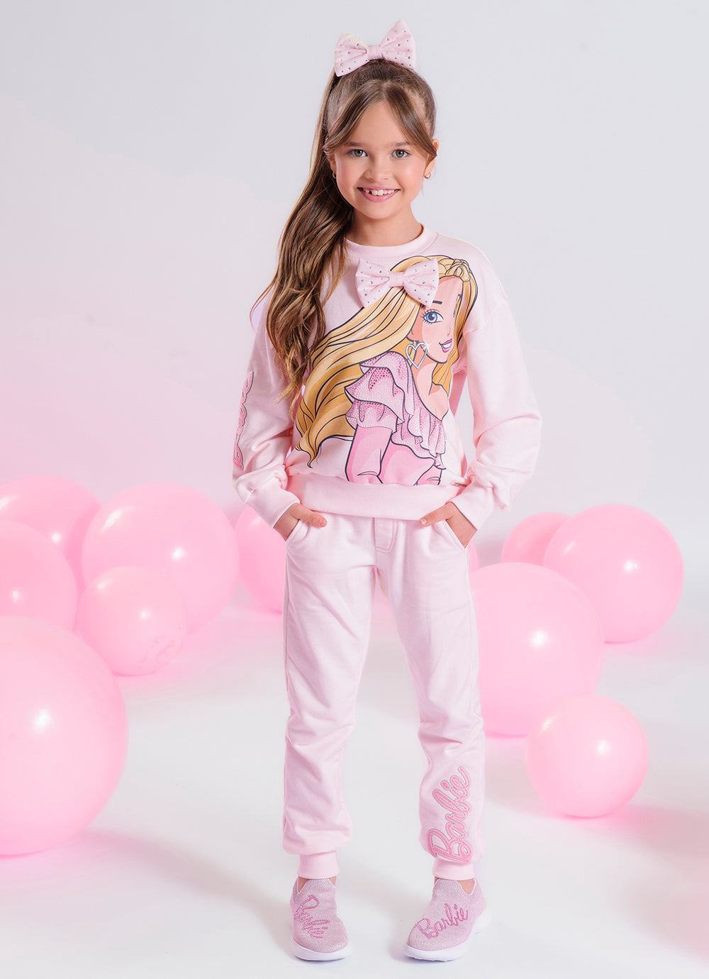 Jogging Moletom Barbie Patche