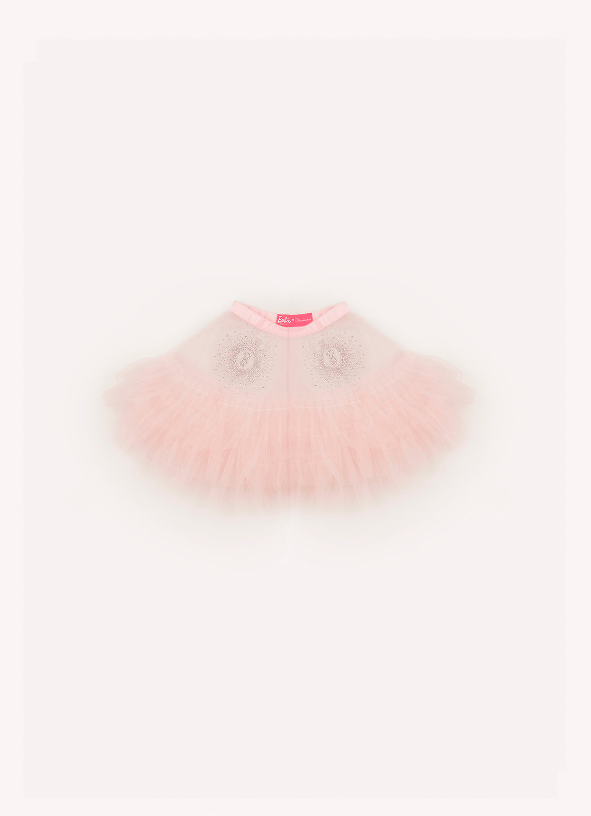 Capinha Tule Frufru Cristais Barbie