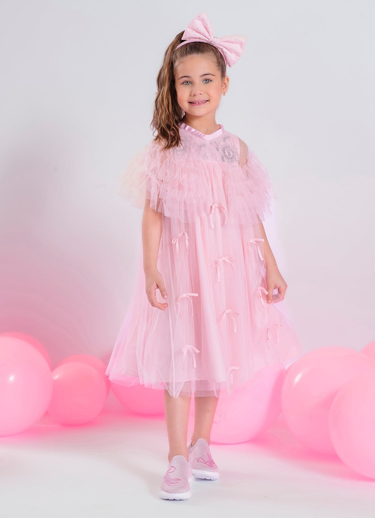 Capinha Tule Frufru Cristais Barbie