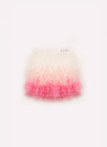 Saia Short Babados Tule Coloridos Barbie