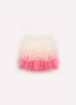 Saia Short Babados Tule Coloridos Barbie
