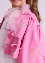Jaqueta Sarja Conceito Manga Bufante Patches Barbie