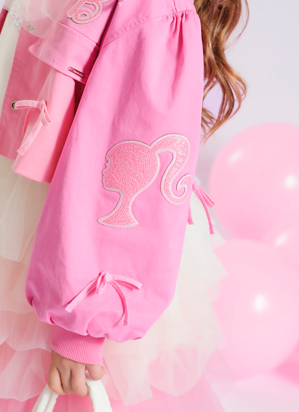 Jaqueta Sarja Conceito Manga Bufante Patches Barbie