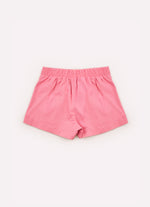 Saia Short Sarja Pregas Patche Silhuette Barbie