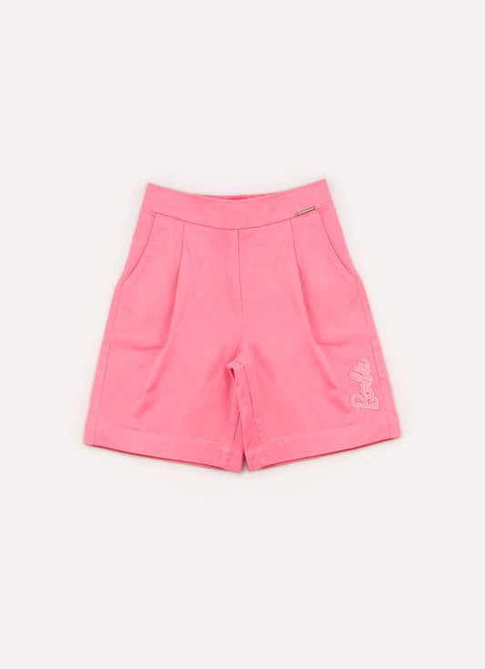 Bermuda Sarja Pregas Barbie Patche
