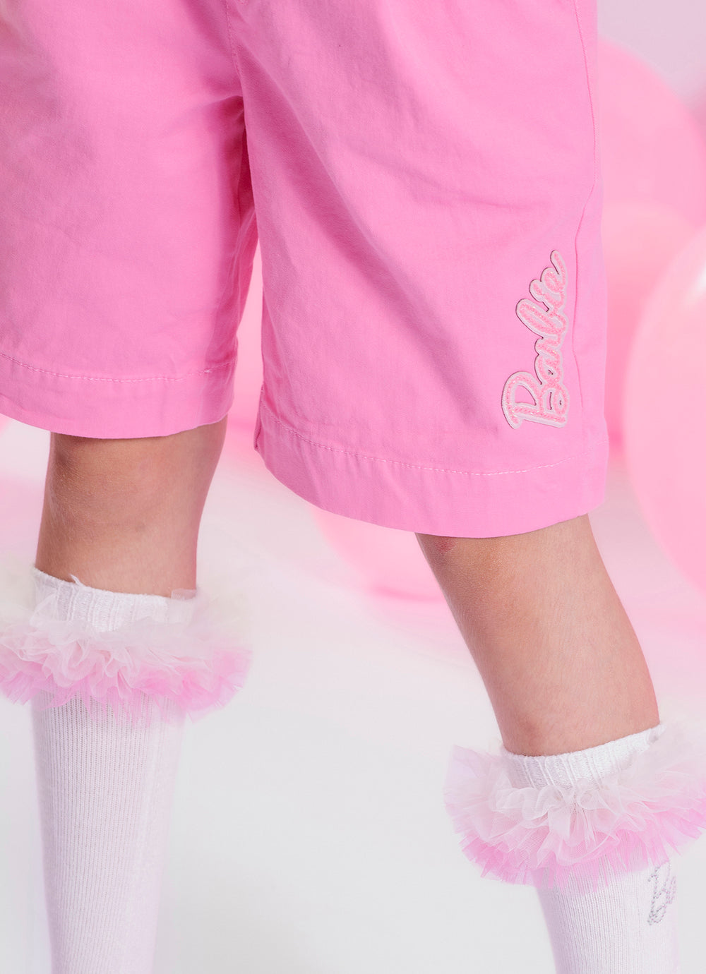 Bermuda Sarja Pregas Barbie Patche