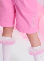 Bermuda Sarja Pregas Barbie Patche