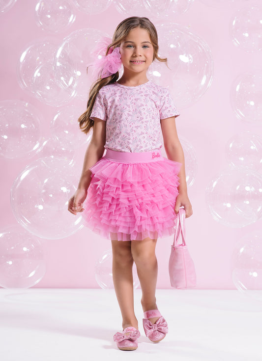 Saia Short Tule Barbie