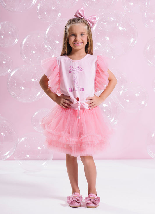 Saia Short Frufru Barbie Bailarina