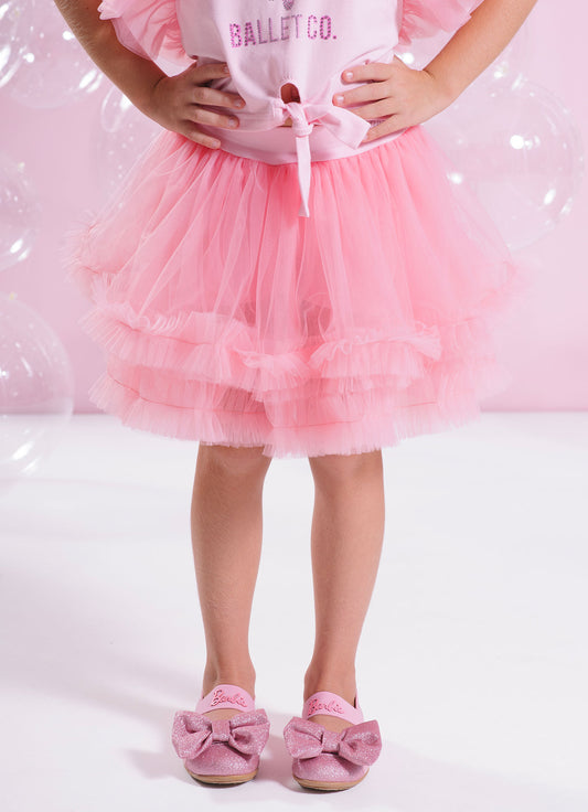 Saia Short Frufru Barbie Bailarina