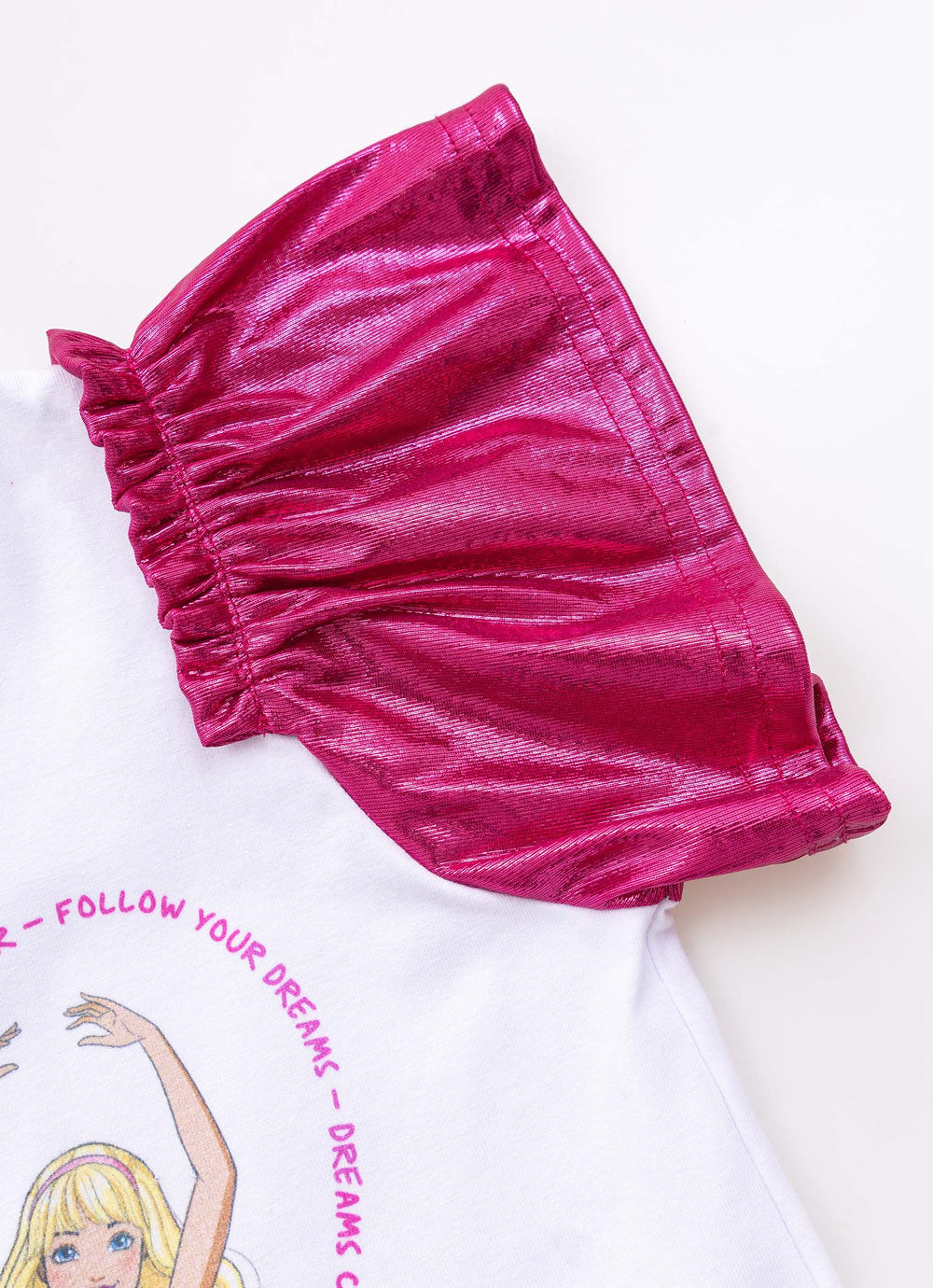 Blusa Cotton Coração Barbie