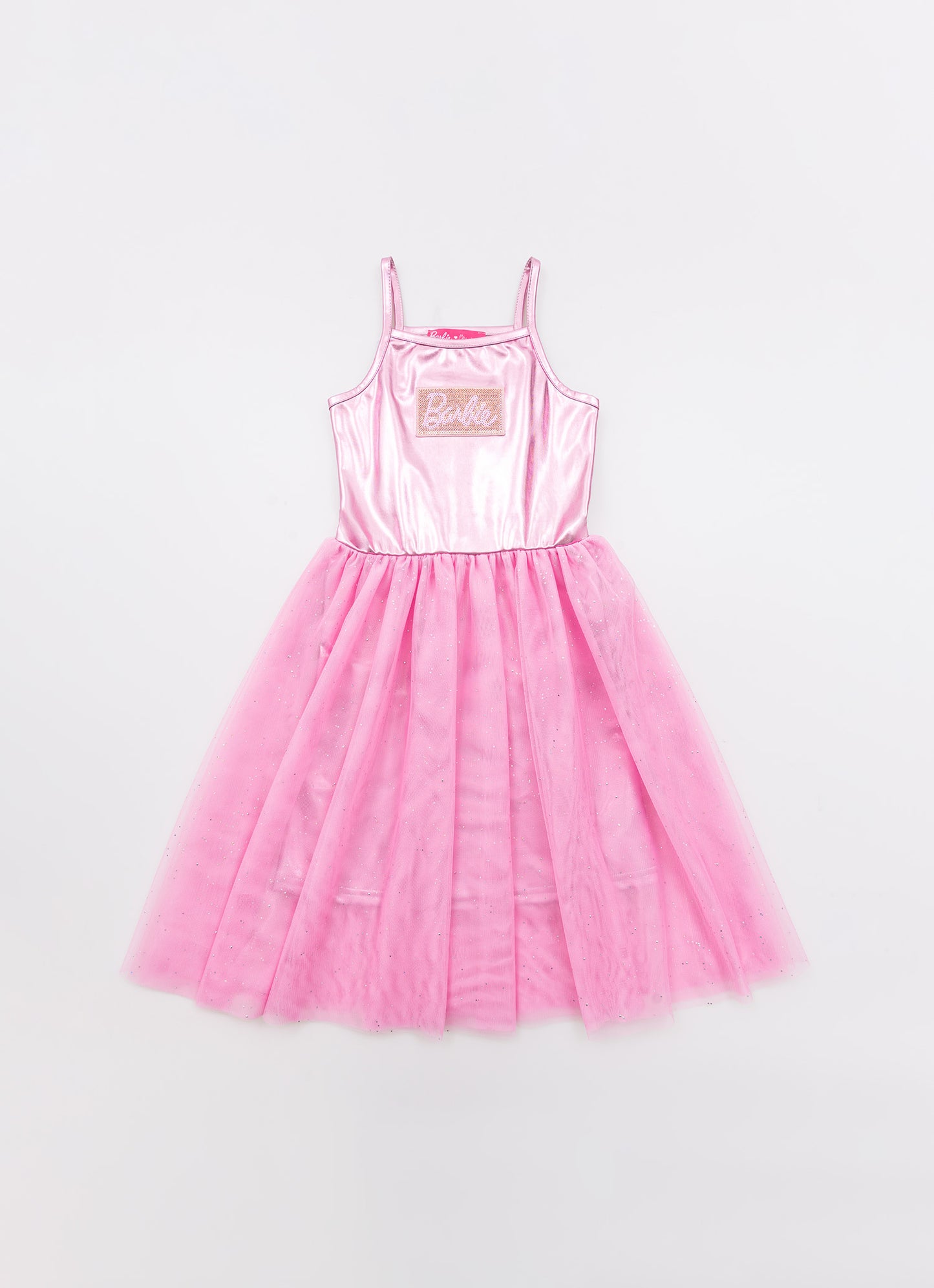 Vestido Malha Shine Barbie