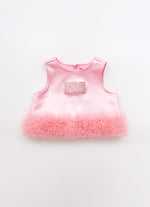 Blusa Cropped Malha Brilho Barbie
