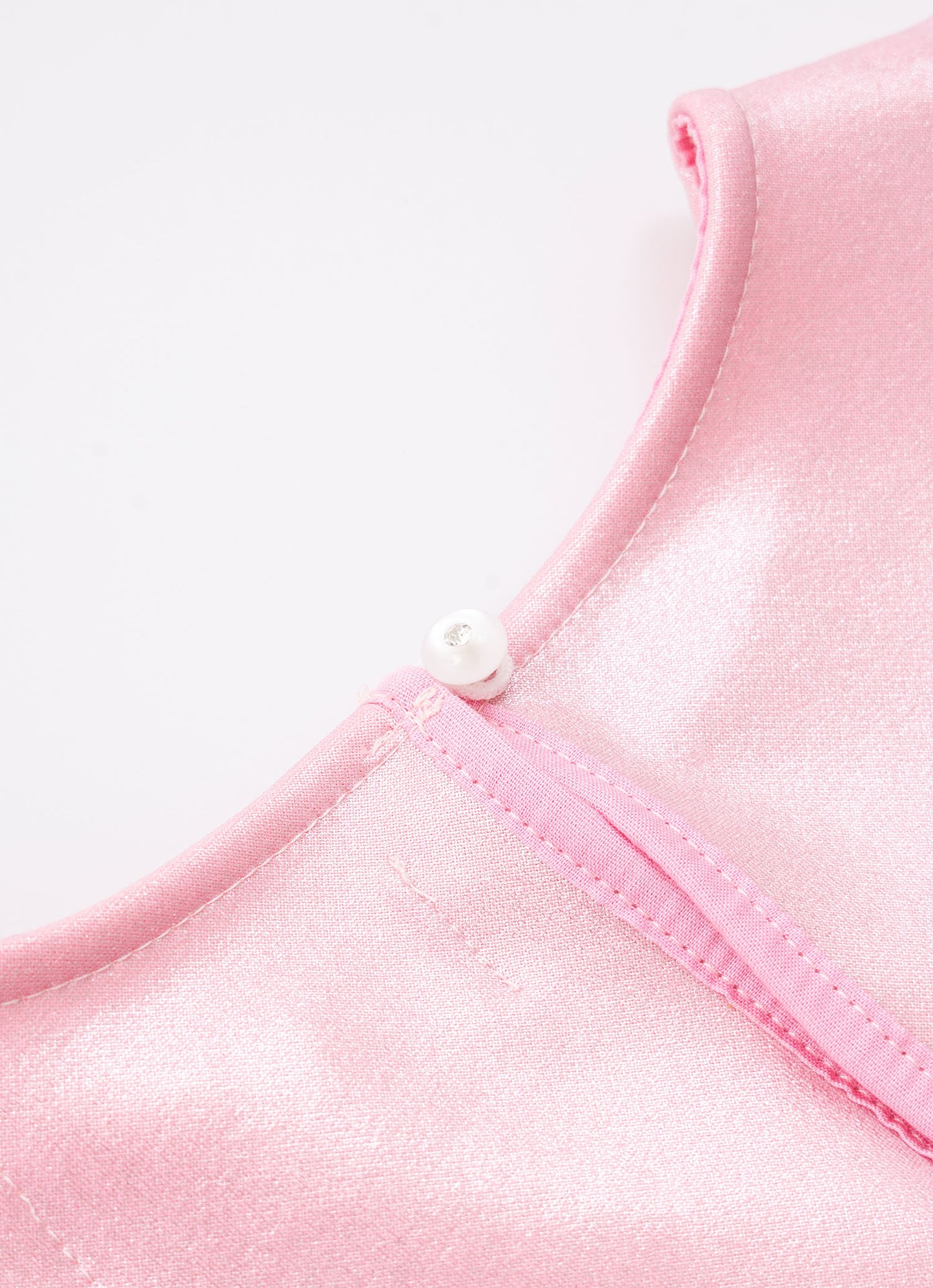 Blusa Cropped Malha Brilho Barbie