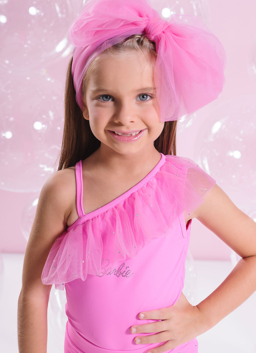 Body Light Cristais Barbie Rosa Flor
