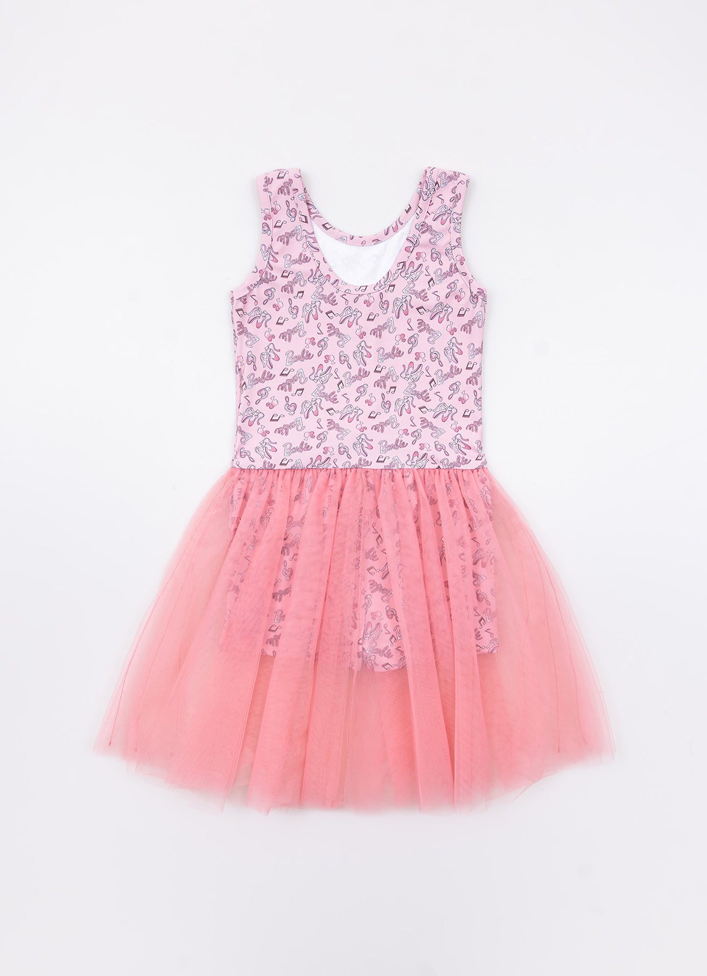 Vestido Com Short Light Estampa Barbie Ballet