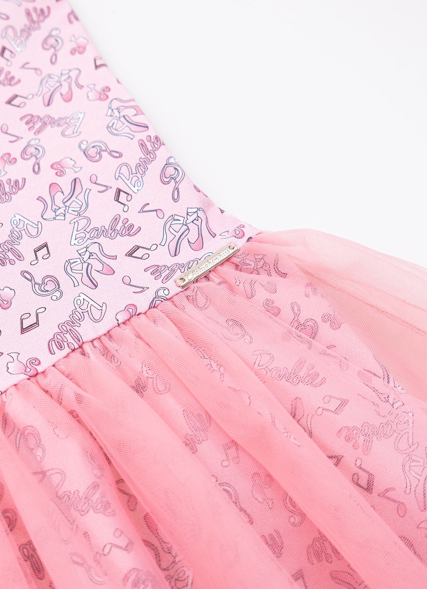 Vestido Com Short Light Estampa Barbie Ballet