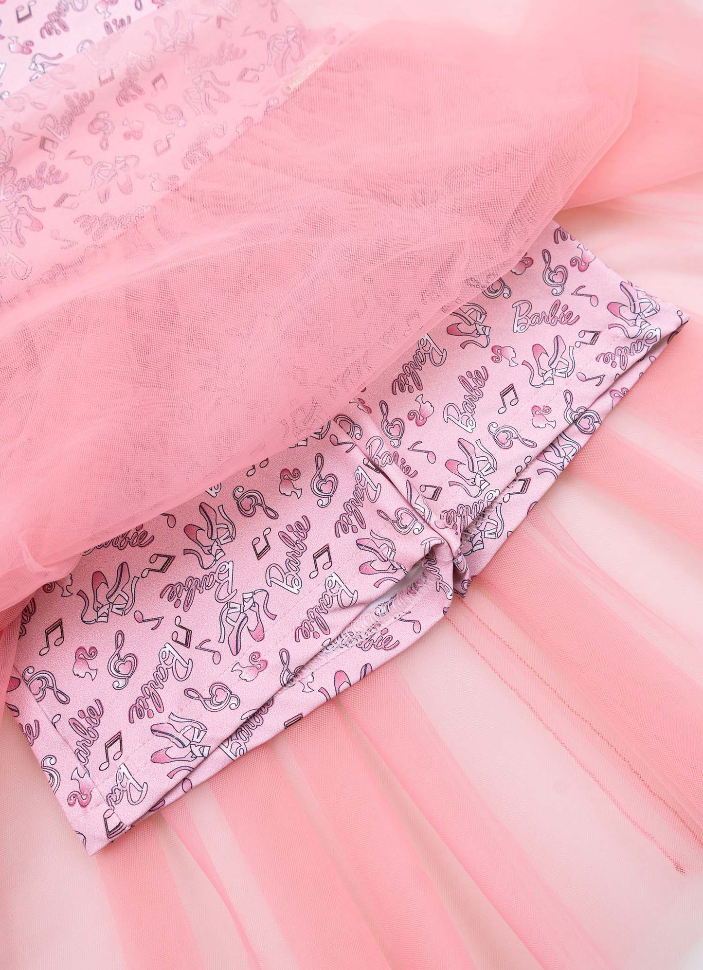 Vestido Com Short Light Estampa Barbie Ballet