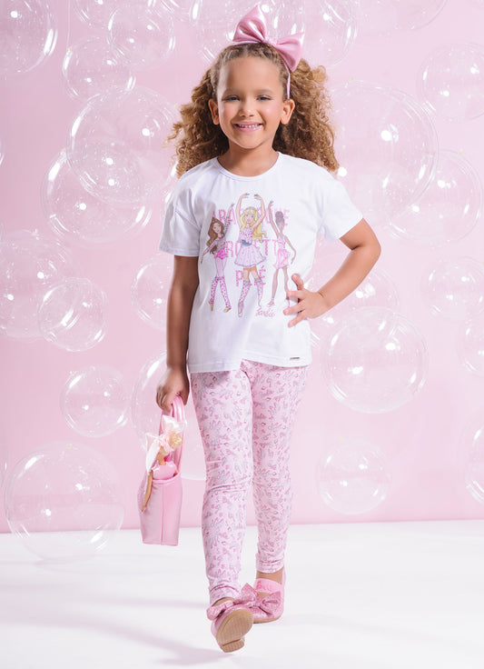 Legging Light Estampa Barbie Ballet