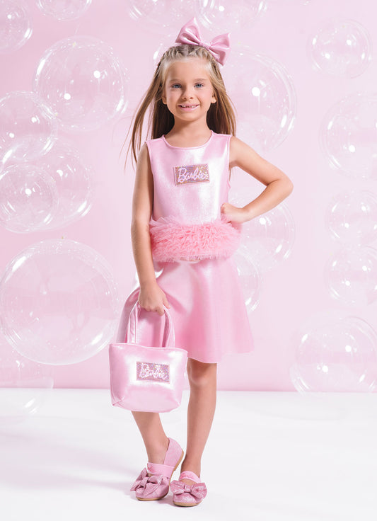 Sapatilha Glitter Barbie Laço Puffer