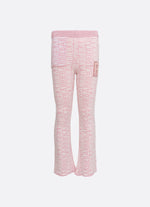 Calça Tricot Flare Jacquard Barbie
