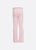 Calça Tricot Flare Jacquard Barbie