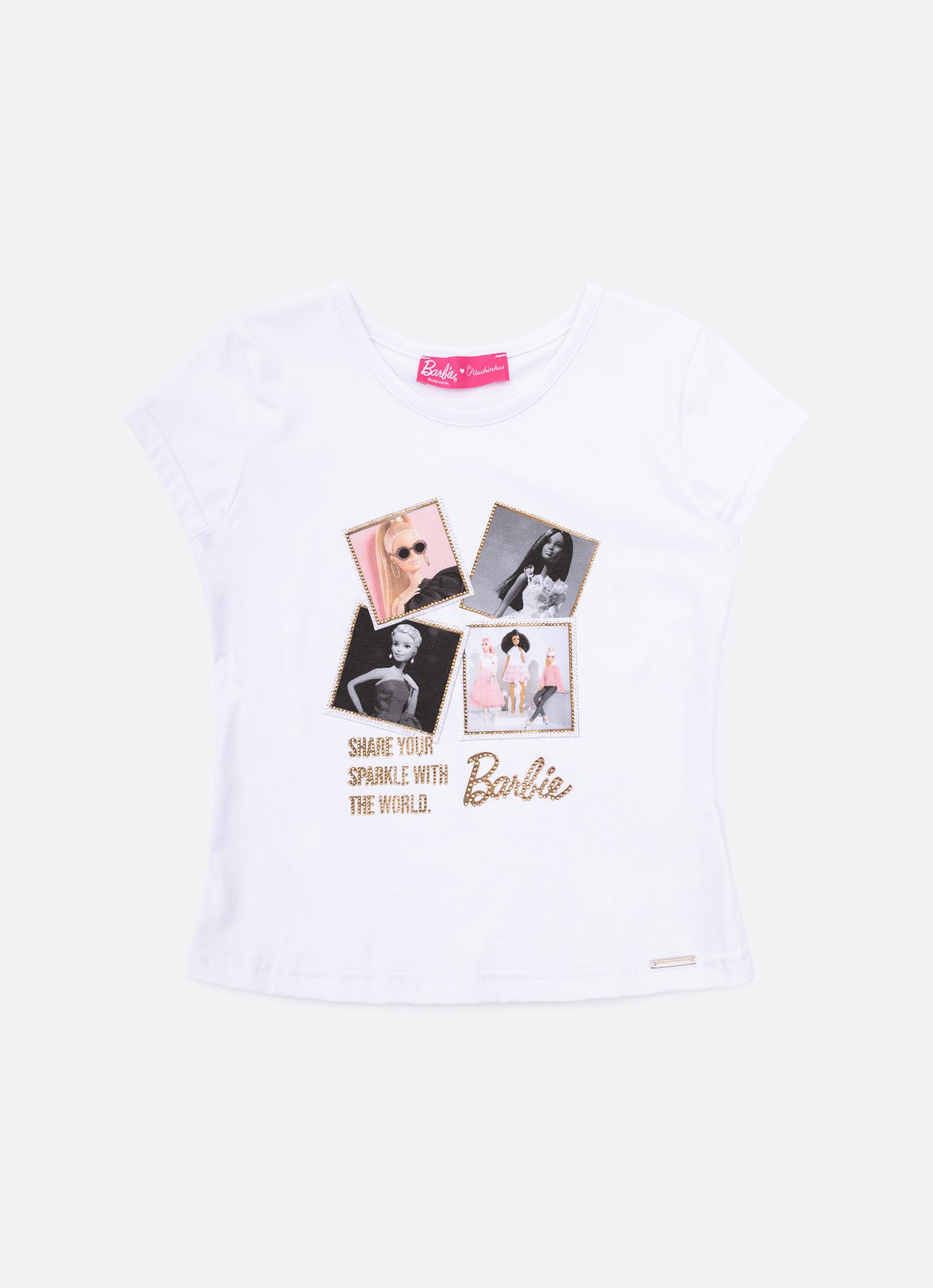 Blusa Cotton Serigrafia Fotos Barbie