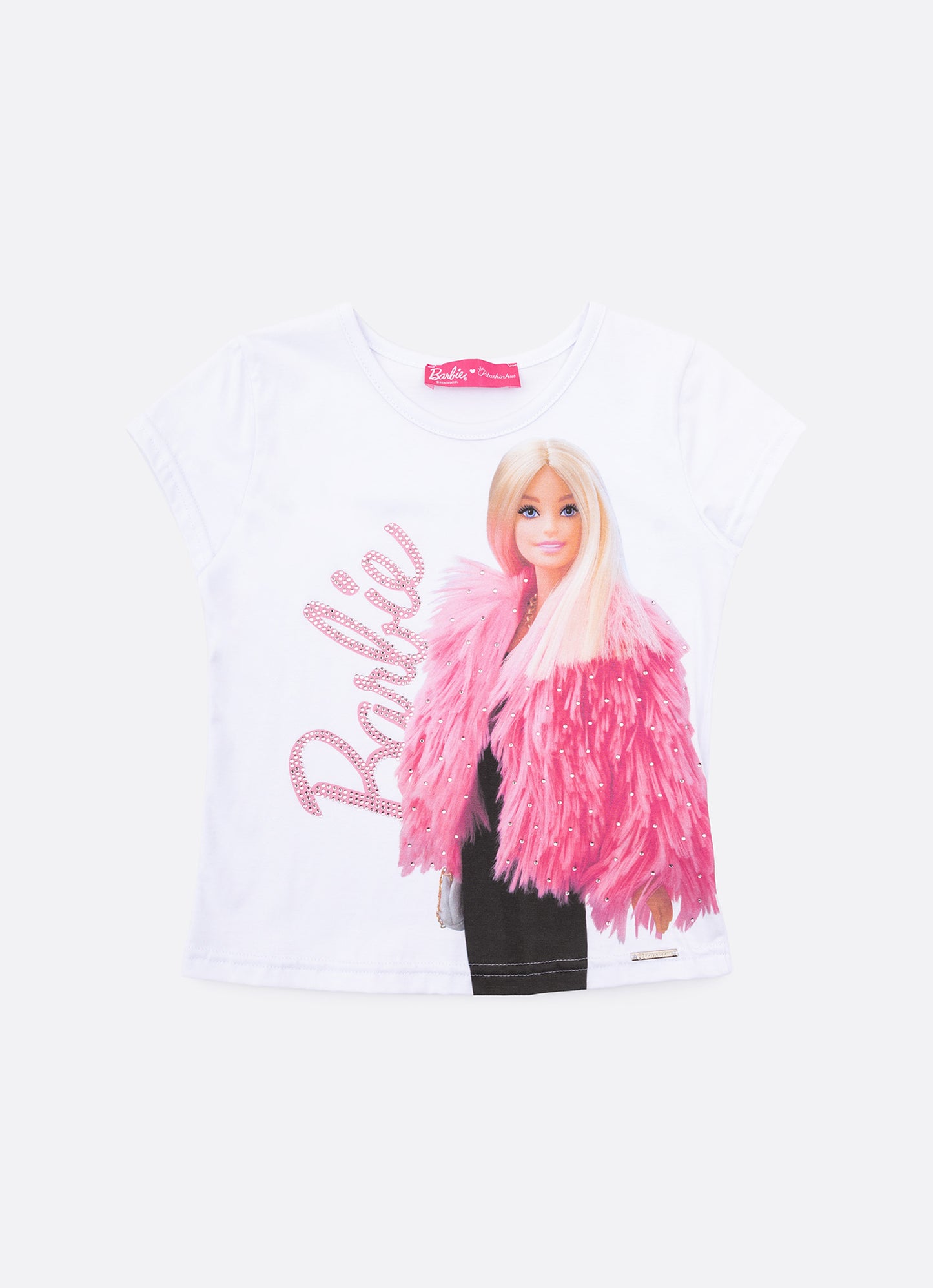 Blusa Cotton Serigrafia Barbie Casaco Pele