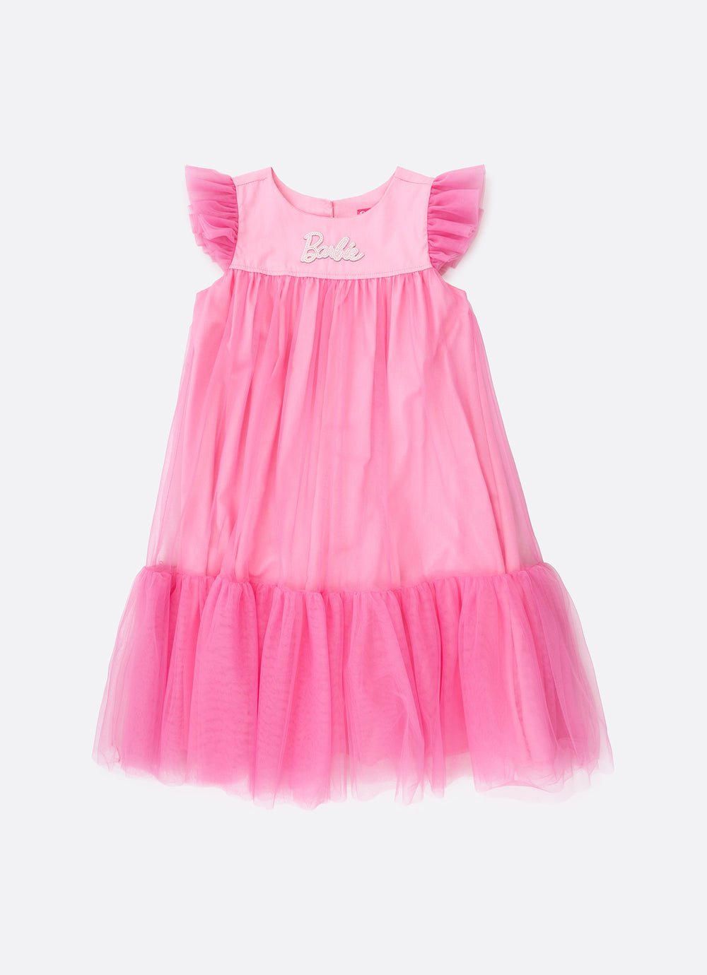 Vestido Tule Patche Barbie