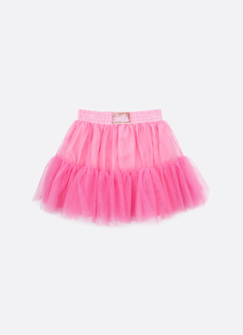Saia Short Tule Babado Barbie
