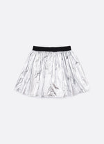 Saia Short Malha Prata Barbie