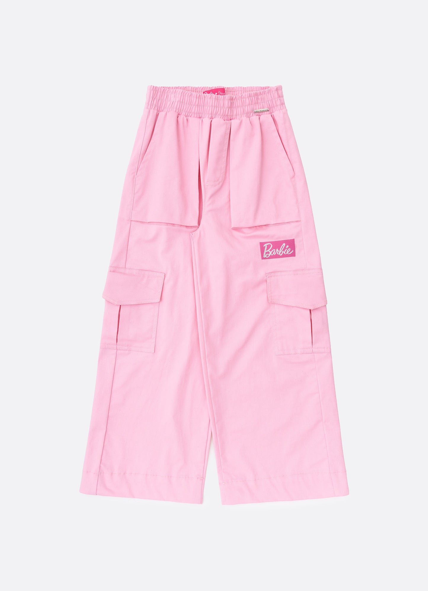 Calça Cargo Sarja Patche Barbie