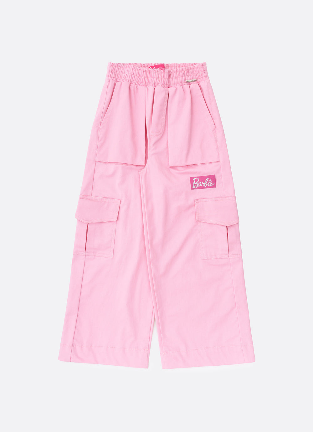 Calça Cargo Sarja Patche Barbie