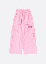 Calça Cargo Sarja Patche Barbie