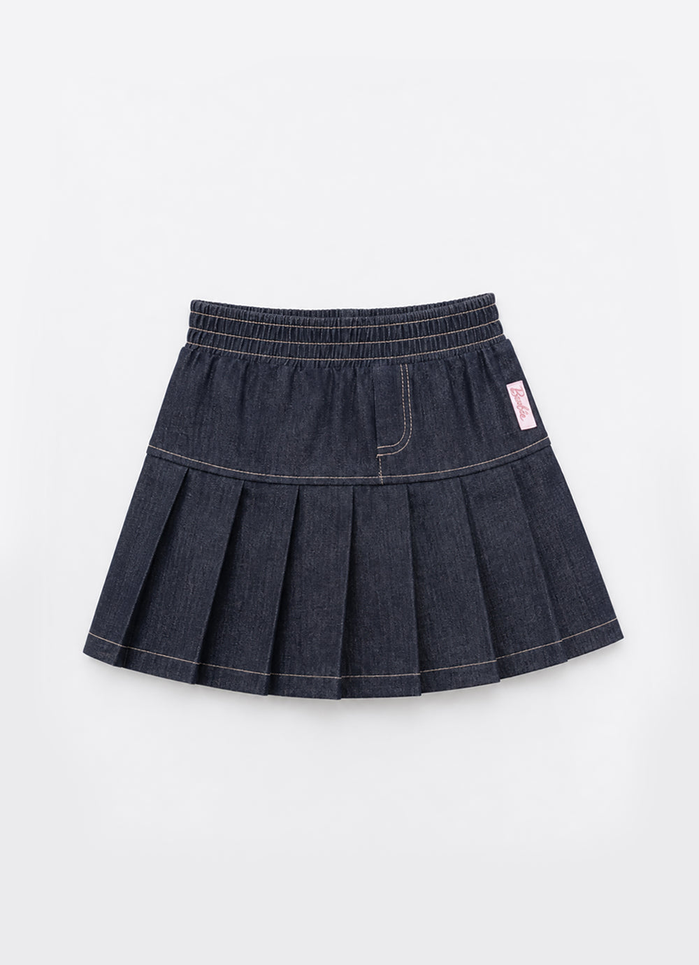 Saia Short Jeans Pregas Barbie