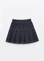 Saia Short Jeans Pregas Barbie