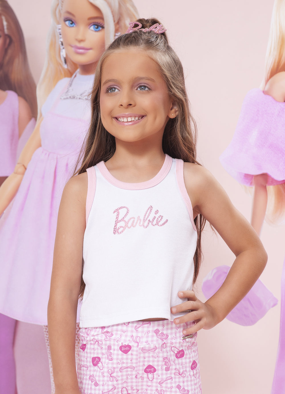 Regata Cropped Rib Cristal Barbie