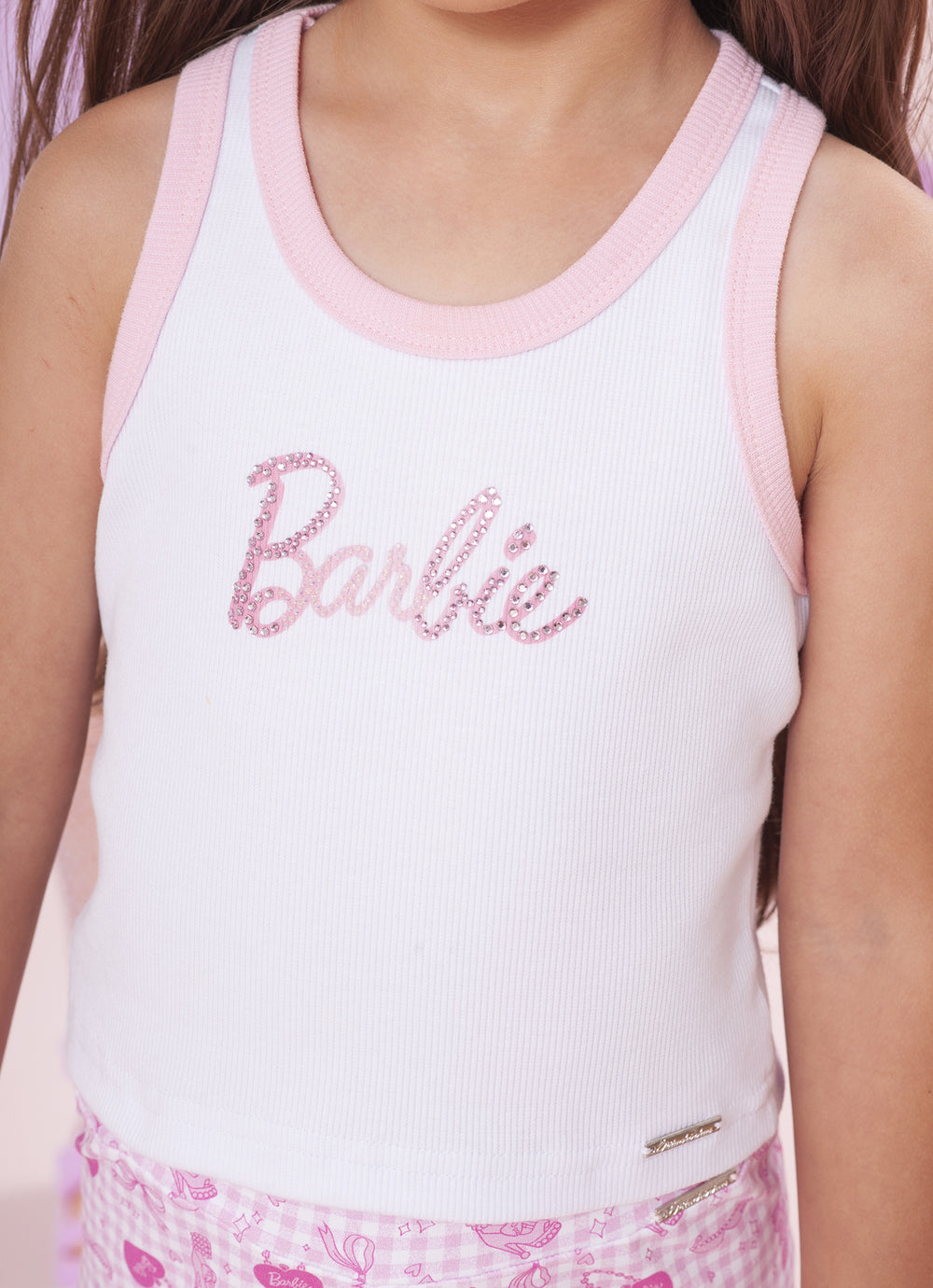 Regata Cropped Rib Cristal Barbie