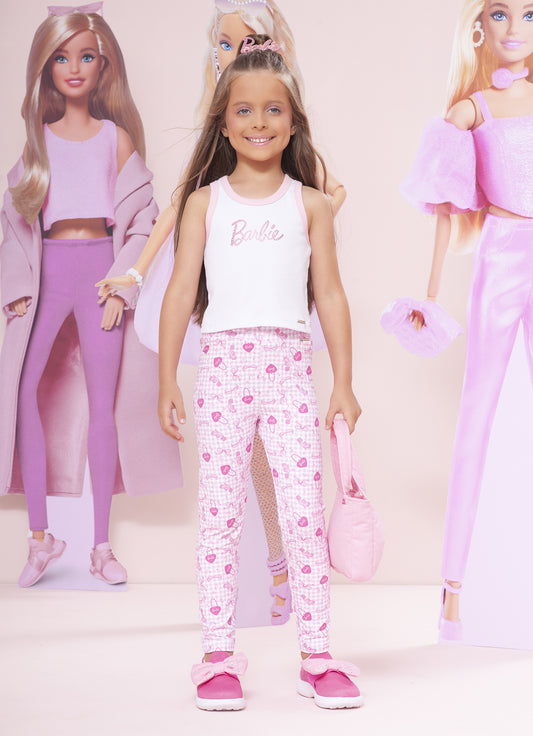 Regata Cropped Rib Cristal Barbie