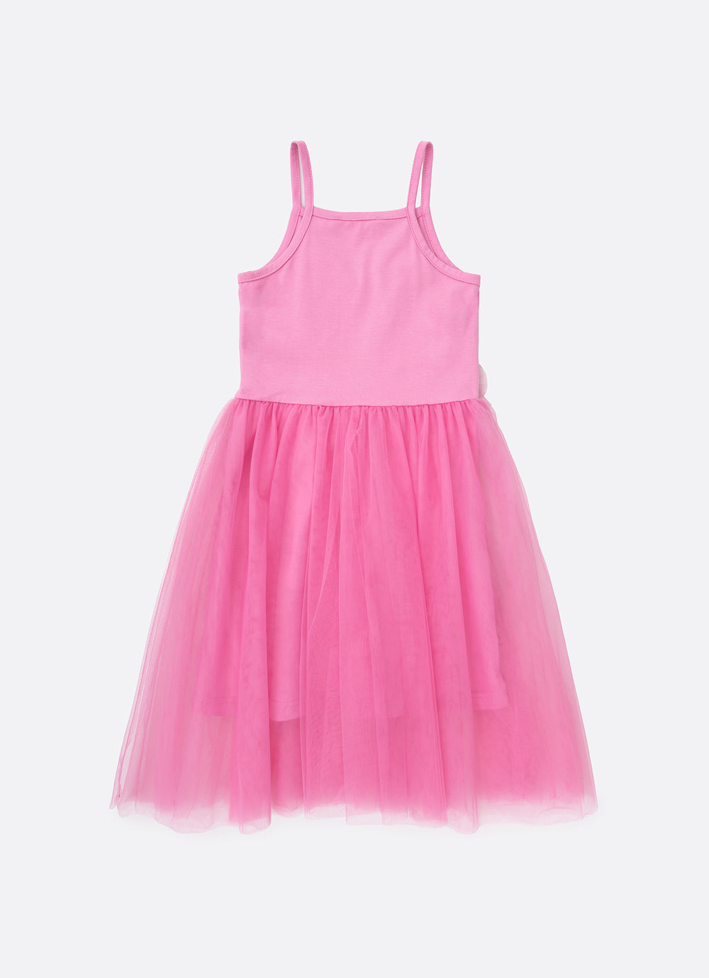 Vestido Cotton Saia Tule Multi Laços Barbie
