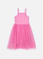 Vestido Cotton Saia Tule Multi Laços Barbie