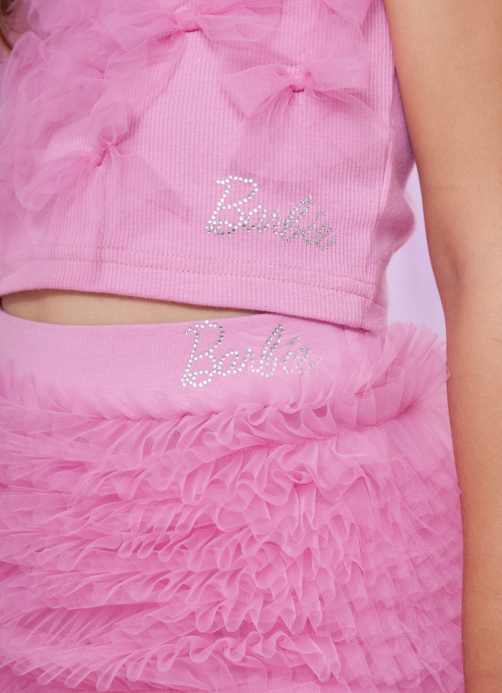 Saia Short FruFru Tule Barbie