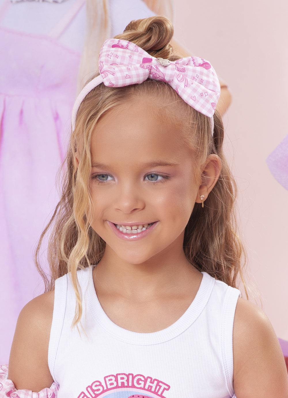 Arco Laço Puffer Algodão Barbie
