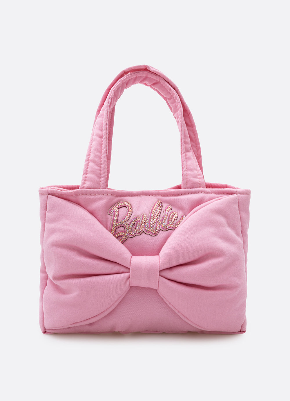 Bolsa Puffer Laço Sarja Barbie