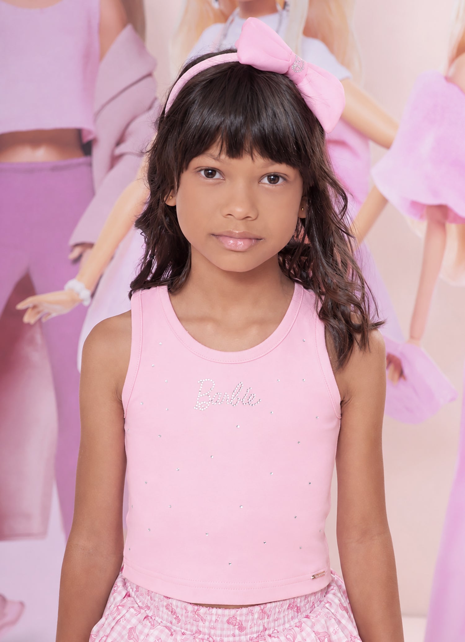 Regata Cropped Light Cristais Barbie