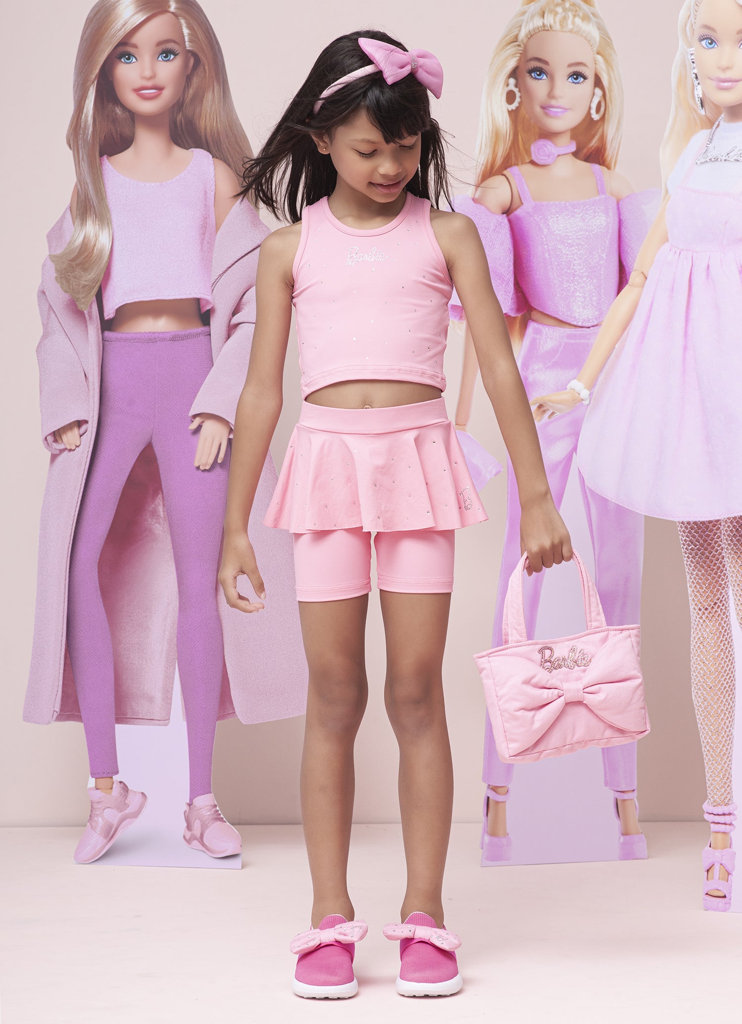 Bermuda Com Saia Light Cristais Barbie