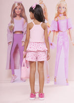 Short Algodão Barbie Babado Balonê