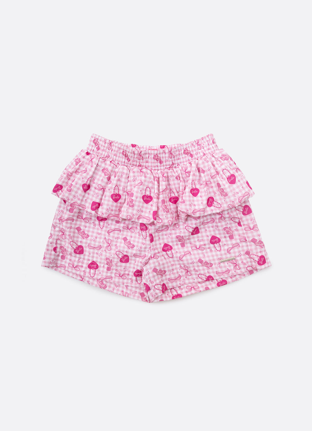 Short Algodão Barbie Babado Balonê