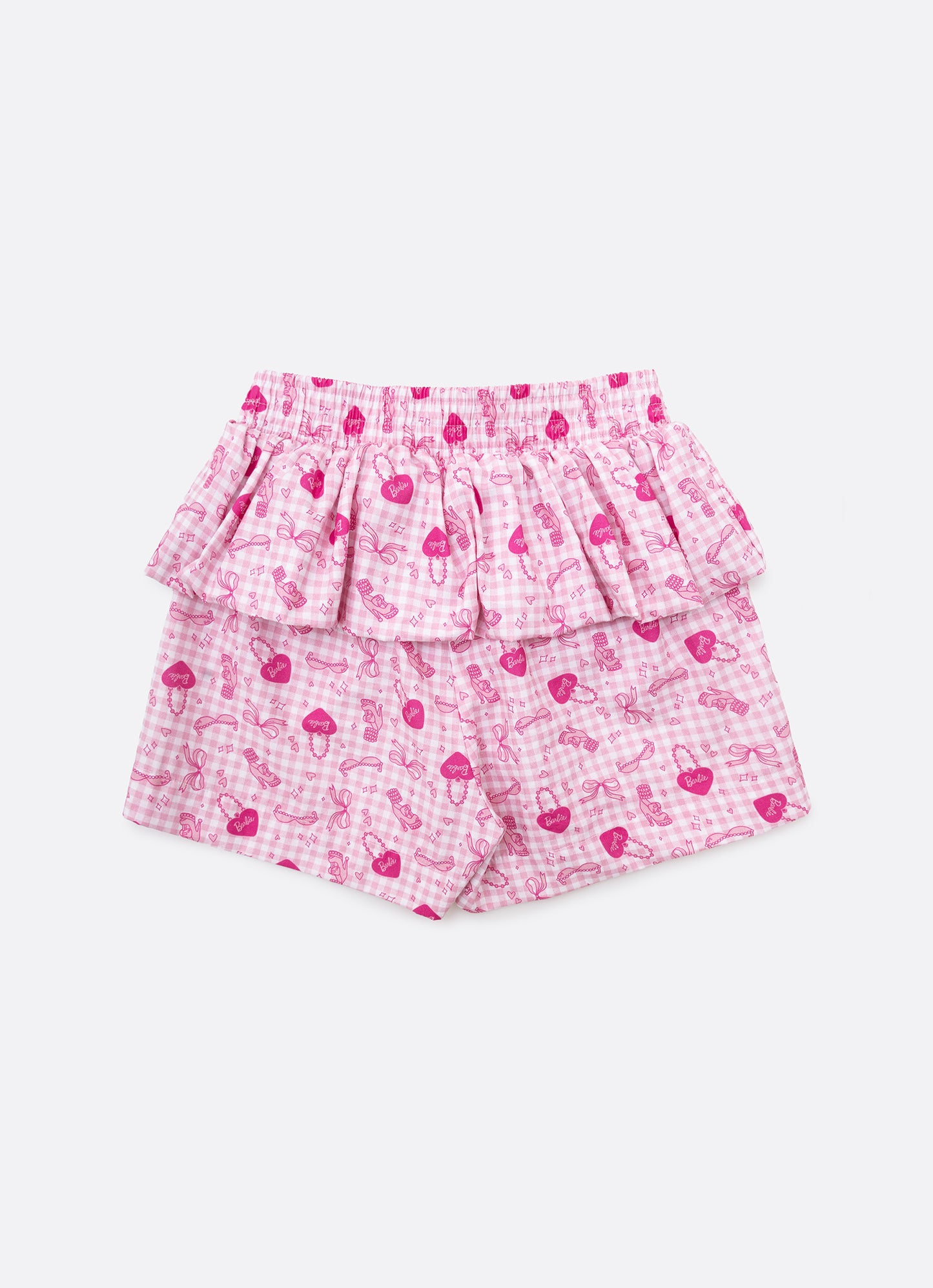 Short Algodão Barbie Babado Balonê